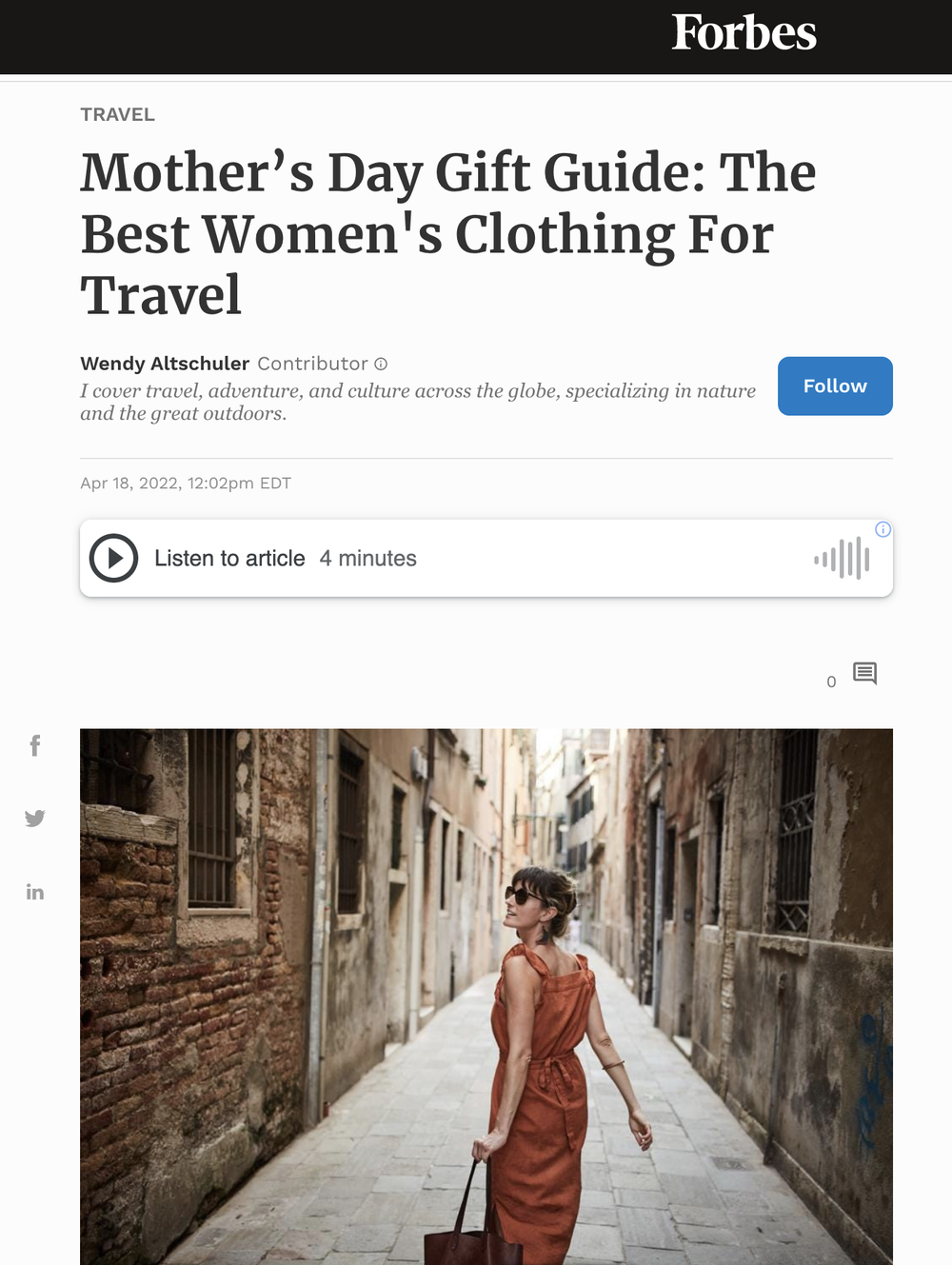 Mother’s Day Gift Guide: The Best Women's Clothing For Travel