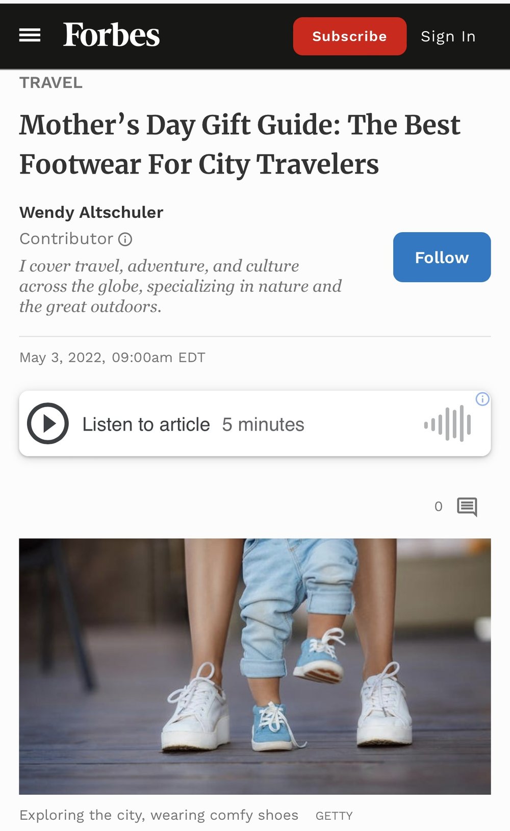 Mother's Day Gift Guide: The Best Footwear for City Travelers 