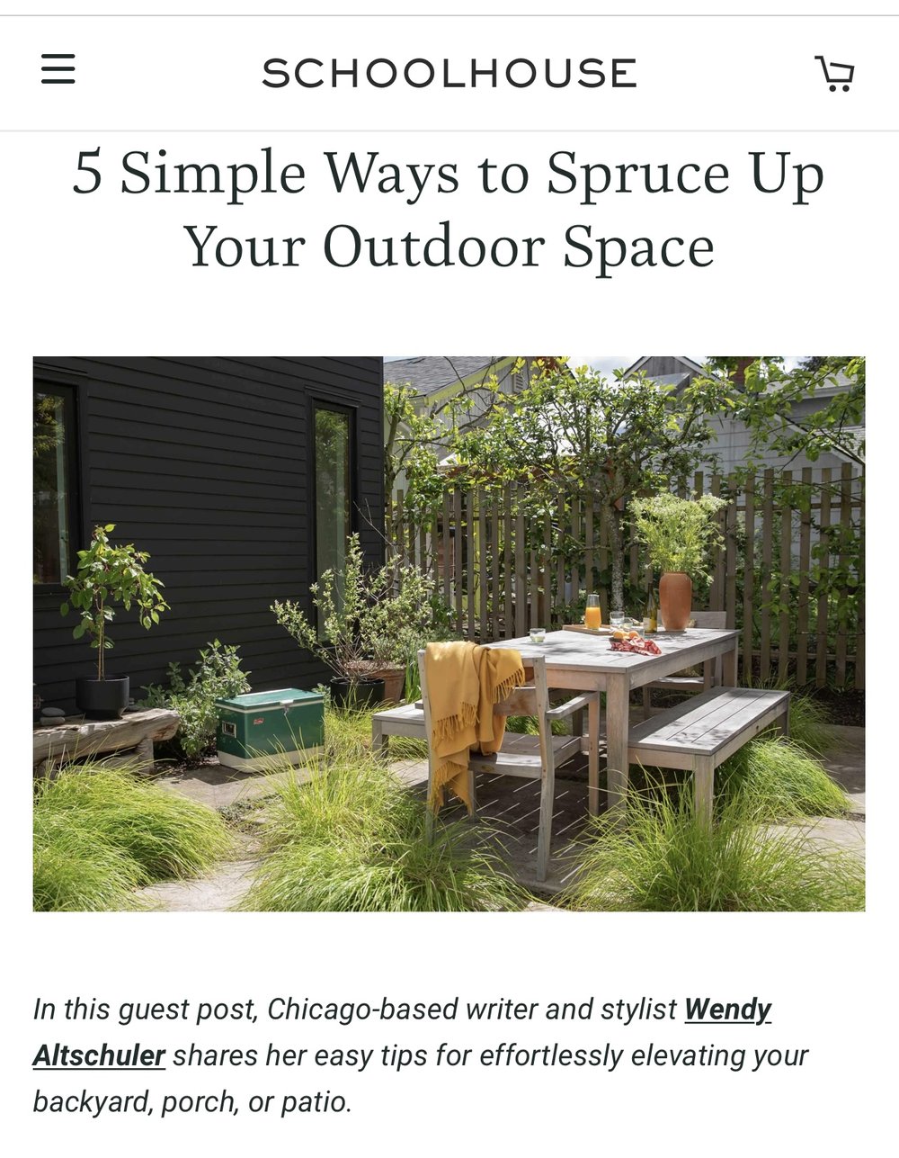 5 Simple Ways to Spruce Up Your Outdoor Space