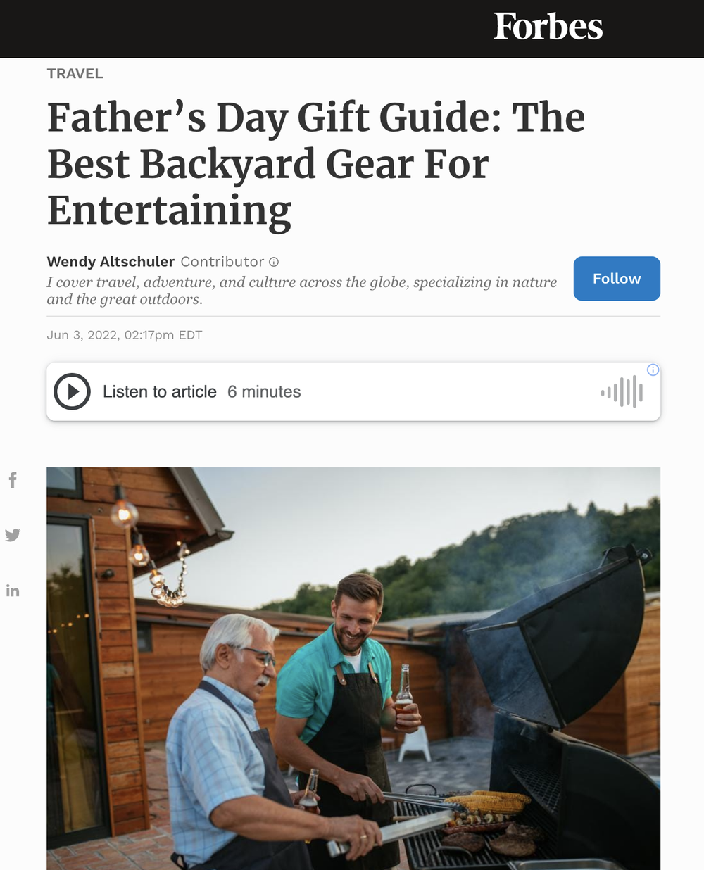 Father’s Day Gift Guide: The Best Backyard Gear For Entertaining