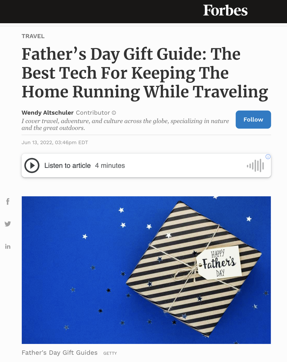 Father’s Day Gift Guide: The Best Tech For Keeping The Home Running While Traveling
