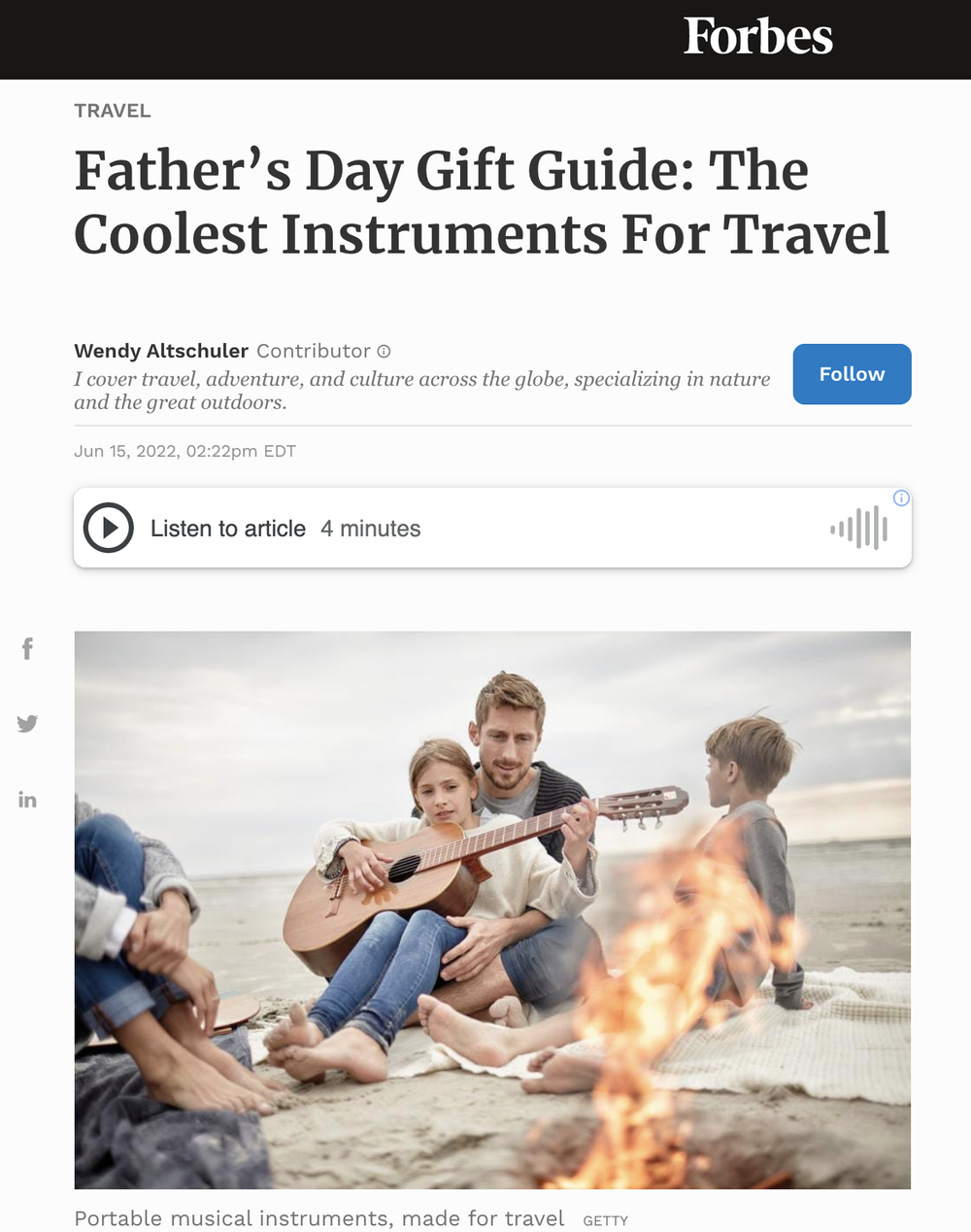 Father’s Day Gift Guide: The Coolest Instruments For Travel