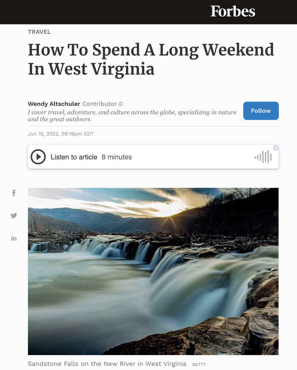 How To Spend A Long Weekend In West Virginia