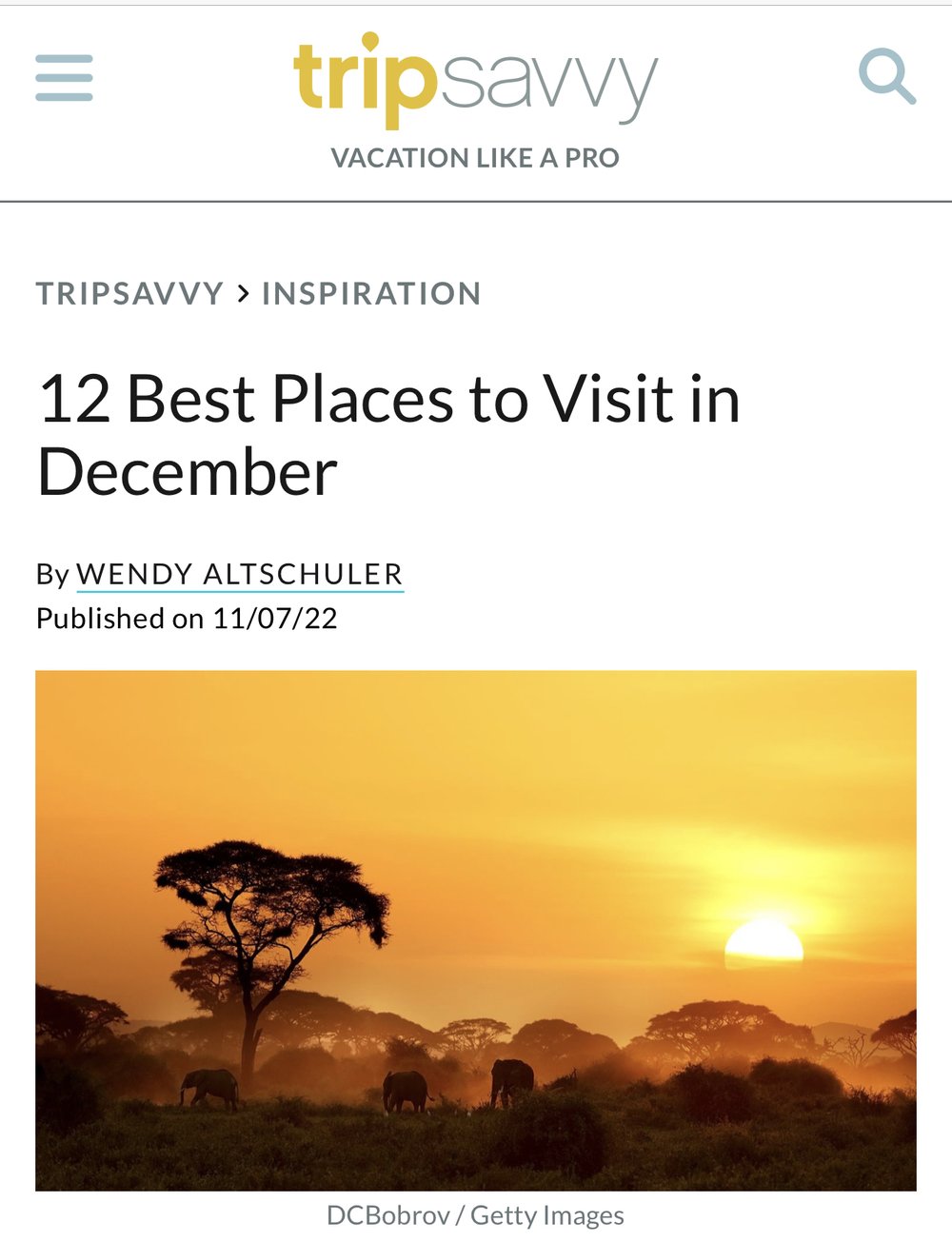 12 Best Places to Visit in December