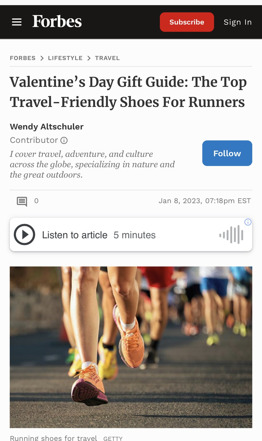 Valentine’s Day Gift Guide: The Top Travel-Friendly Shoes For Runners