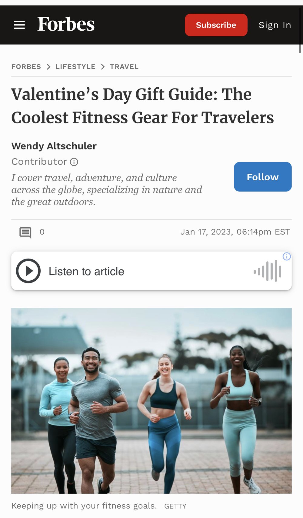 Valentine’s Day Gift Guide: The Coolest Fitness Gear For Travelers