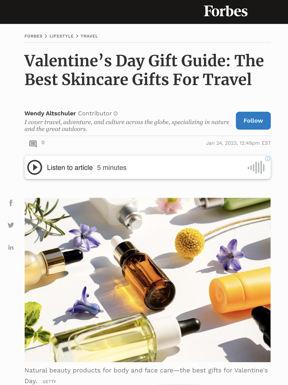 Valentine’s Day Gift Guide: The Best Skincare Gifts For Travel