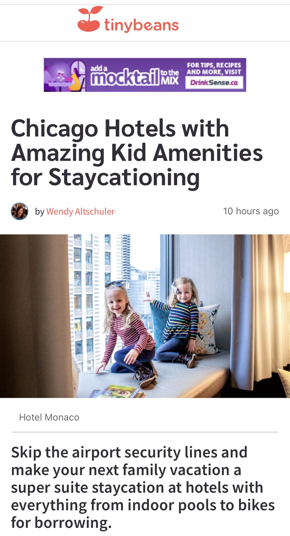 Chicago Hotels with Amazing Kid Amenities for Staycationing