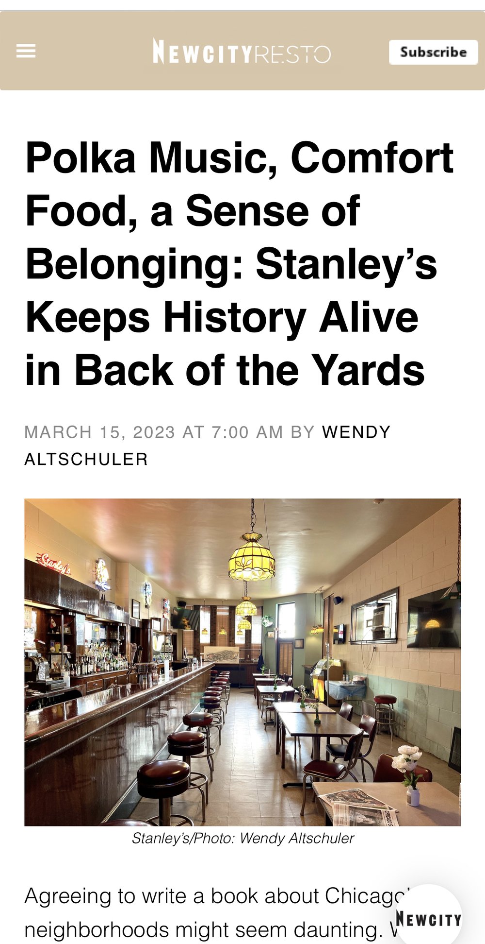 Polka Music, Comfort Food, a Sense of Belonging: Stanley’s Keeps History Alive in Back of the Yards