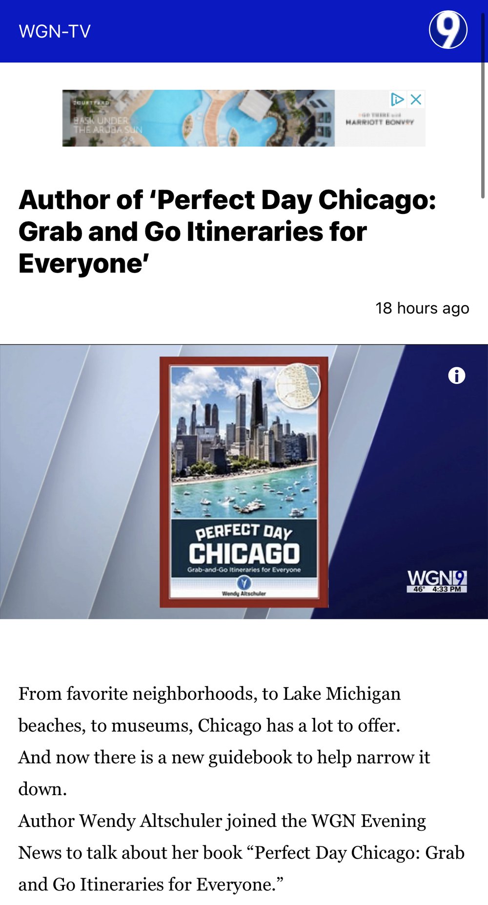 Author of ‘Perfect Day Chicago: Grab and Go Itineraries for Everyone’