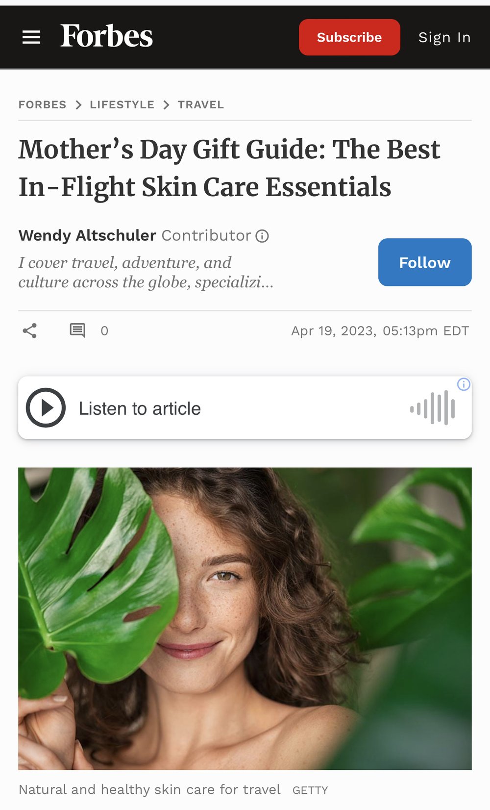 Mother’s Day Gift Guide: The Best In-Flight Skin Care Essentials