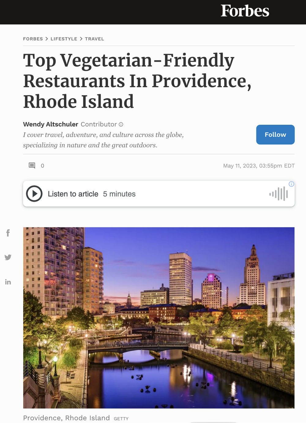 Top Vegetarian-Friendly Restaurants In Providence, Rhode Island