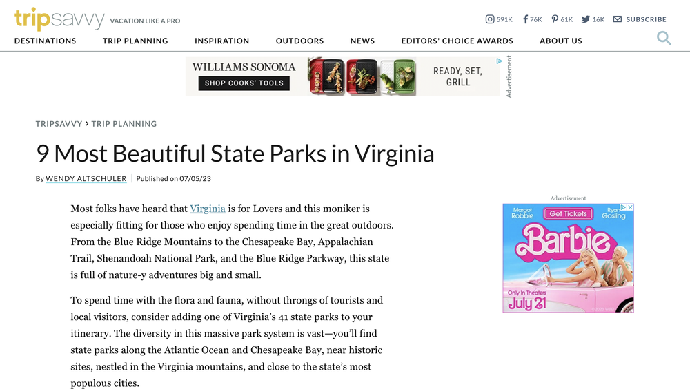 9 Most Beautiful State Parks in Virginia