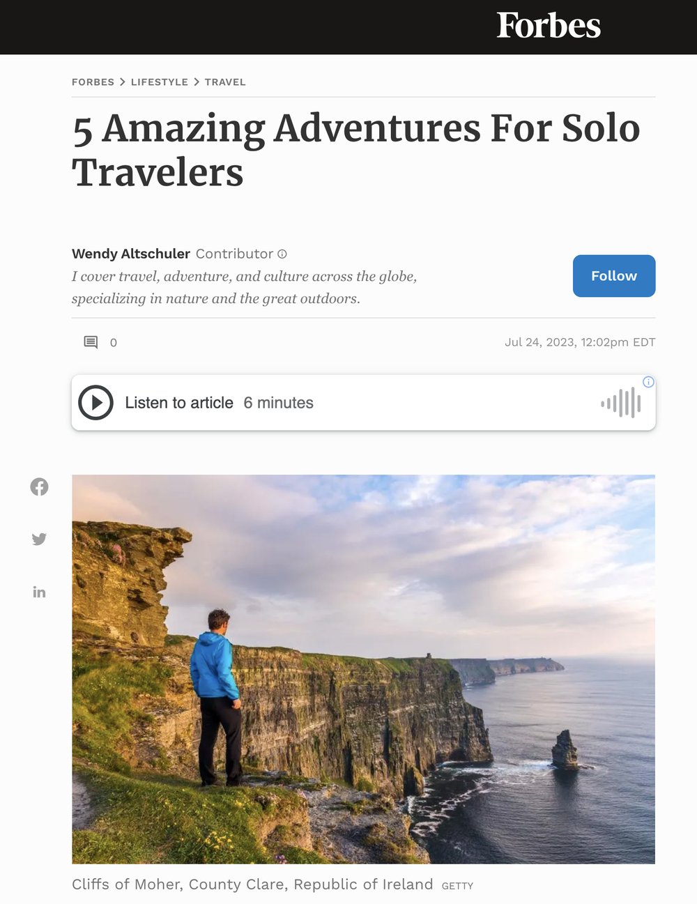 5 Amazing Adventures For Solo Travelers