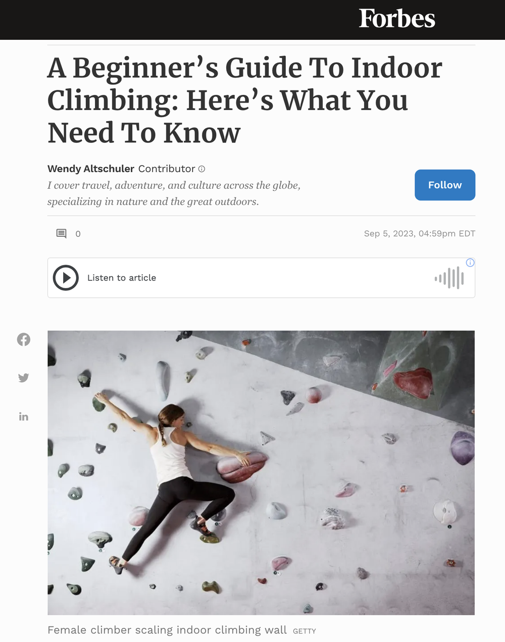 A Beginner’s Guide To Indoor Climbing: Here’s What You Need To Know