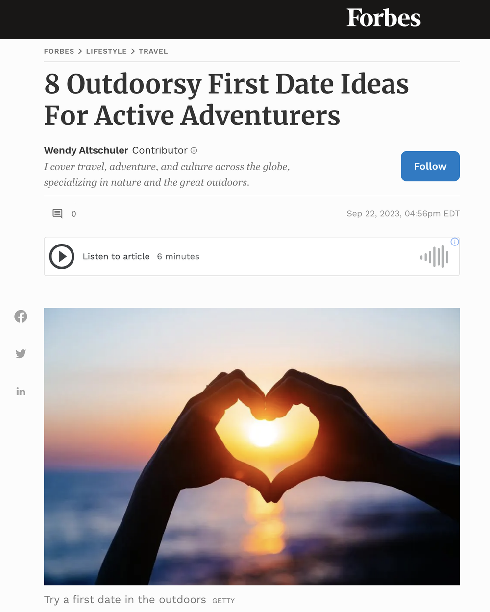 8 Outdoorsy First Date Ideas For Active Adventurers