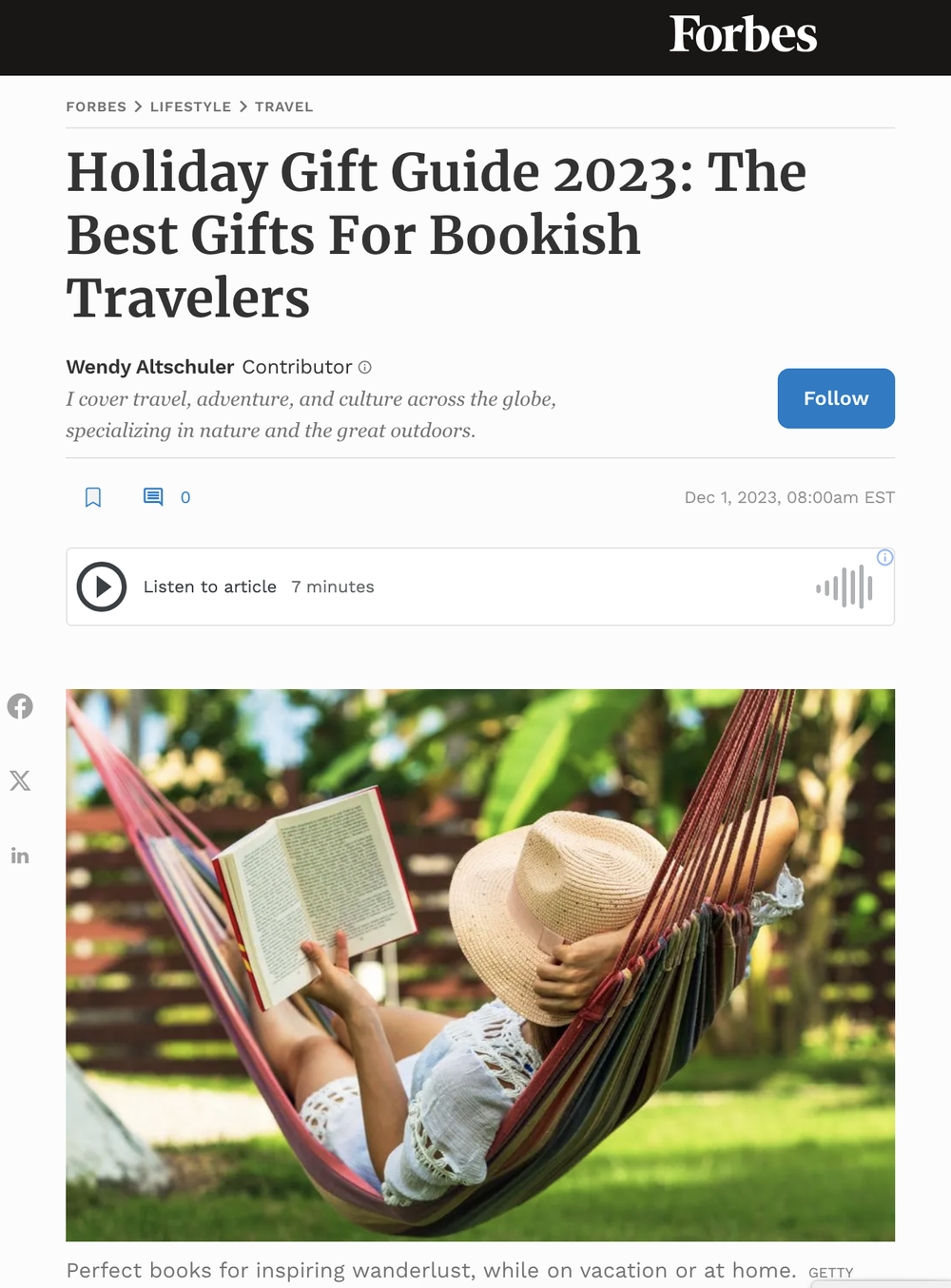 Holiday Gift Guide 2023: The Best Gifts For Bookish Travelers