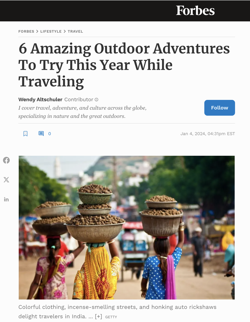 6 Amazing Outdoor Adventures To Try While Traveling This Year