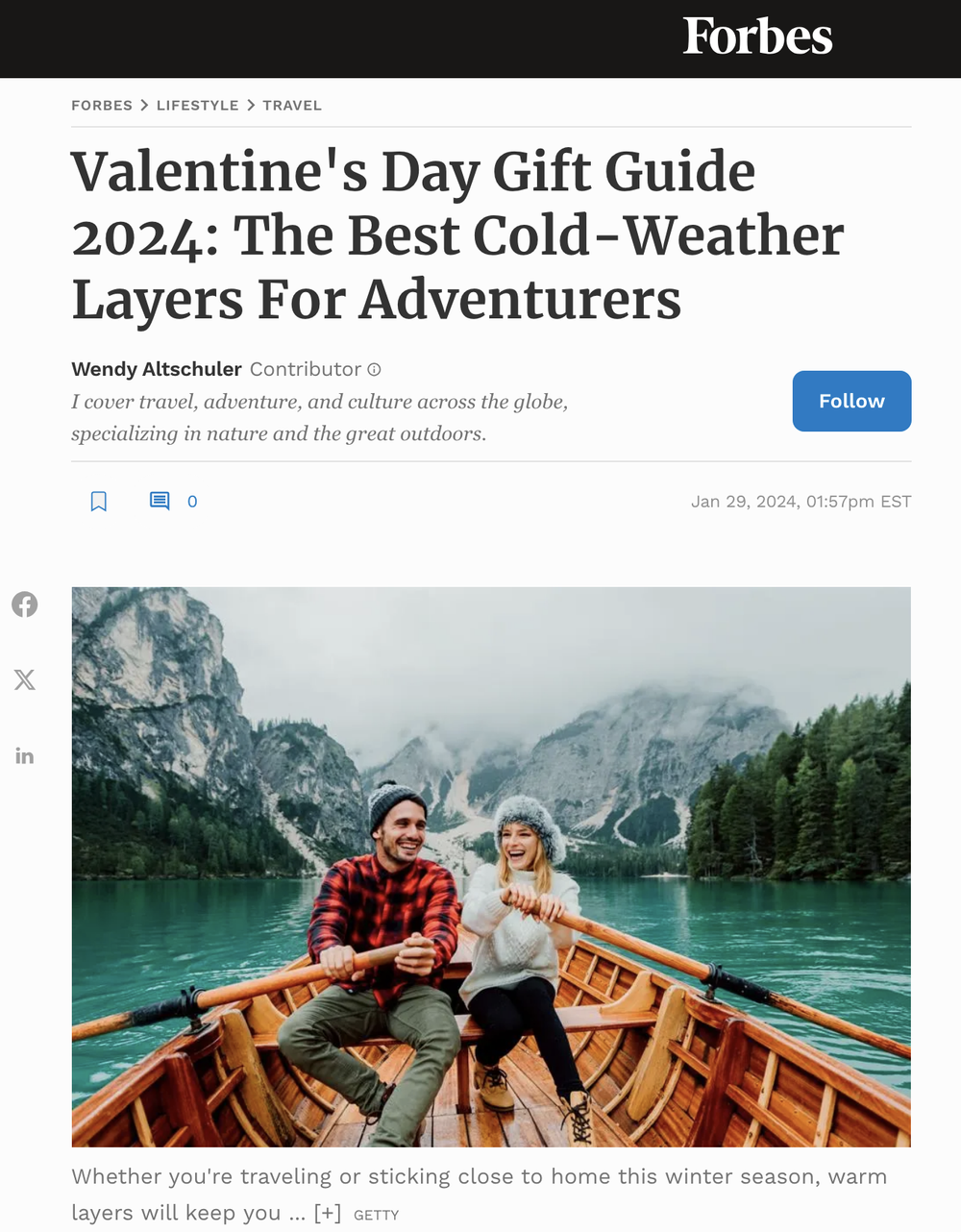 Valentine's Day Gift Guide 2024: The Best Cold-Weather Layers For Adventurers