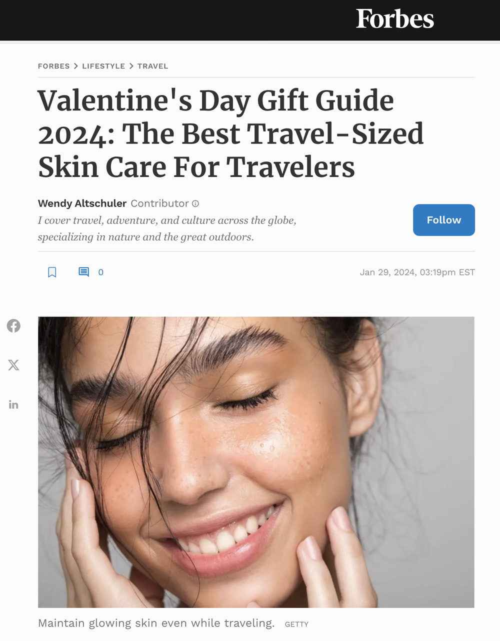 Valentine's Day Gift Guide 2024: The Best Travel-Sized Skin Care For Travelers