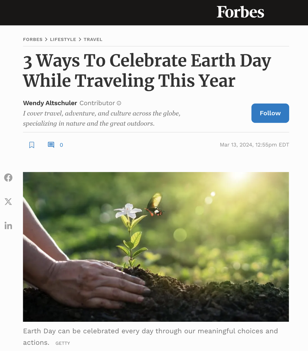 3 Ways To Celebrate Earth Day While Traveling This Year