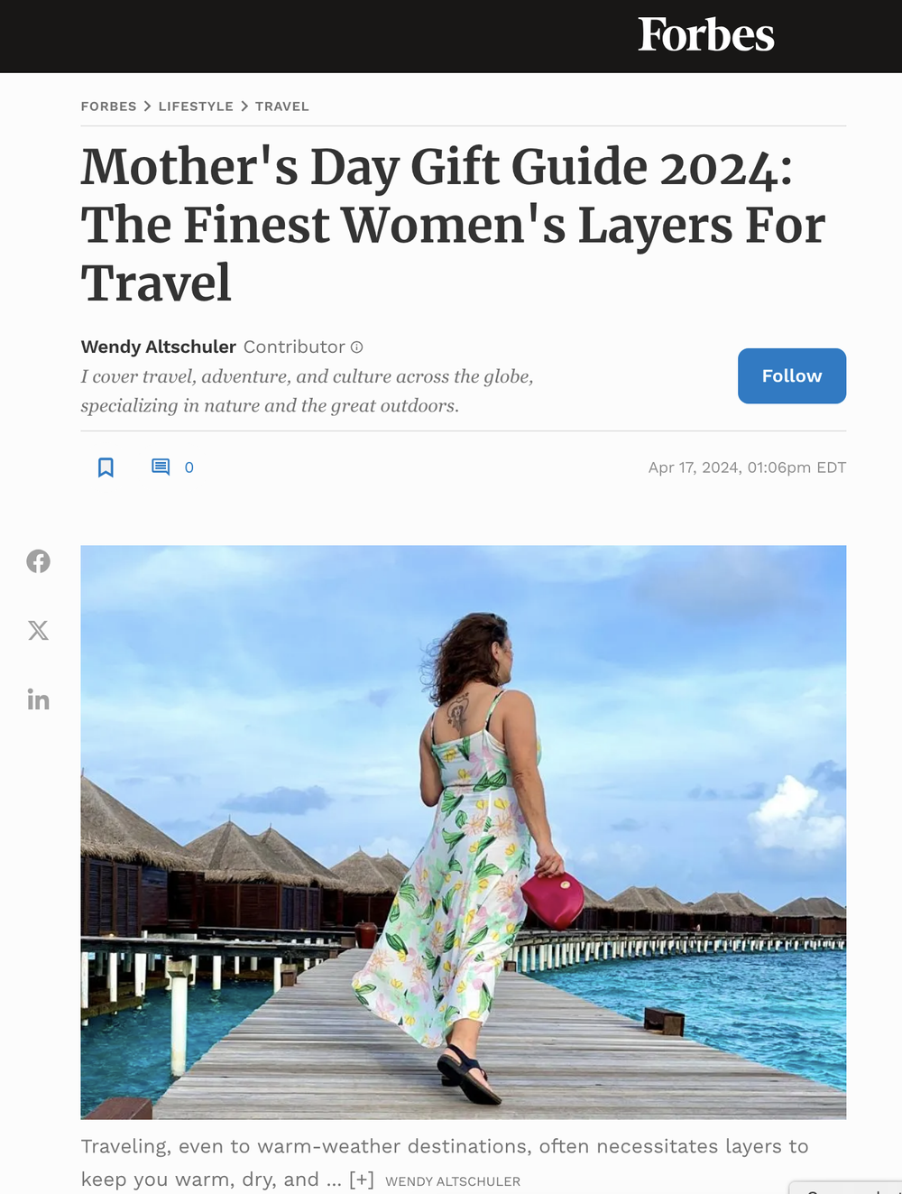 Mother's Day Gift Guide 2024: The Finest Women's Layers For Travel