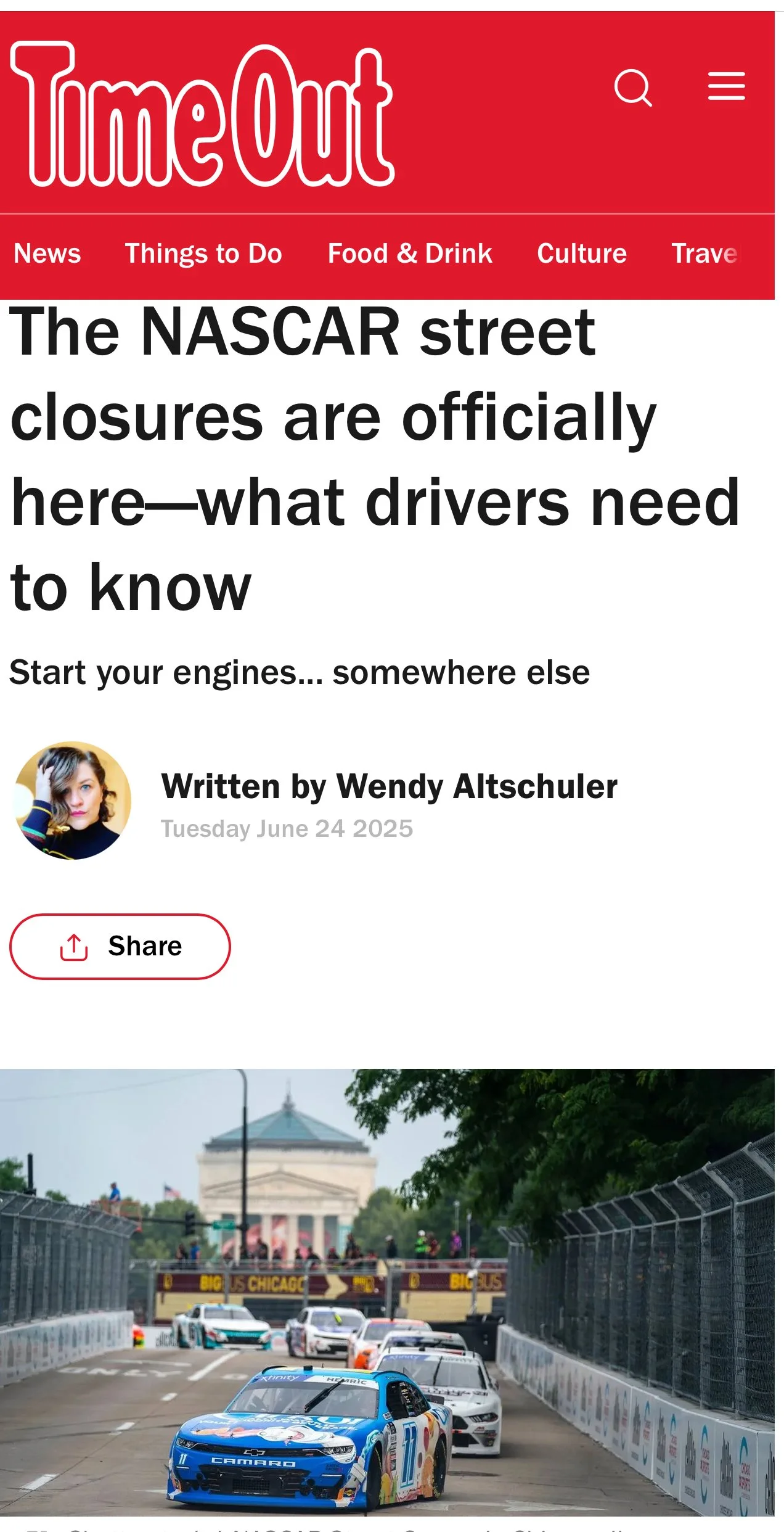 The NASCAR street closures are officially here—what drivers need to know