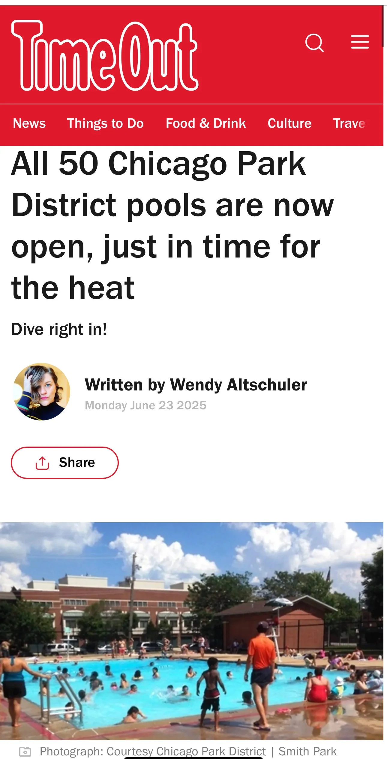 All 50 Chicago Park District pools are now open, just in time for the heat