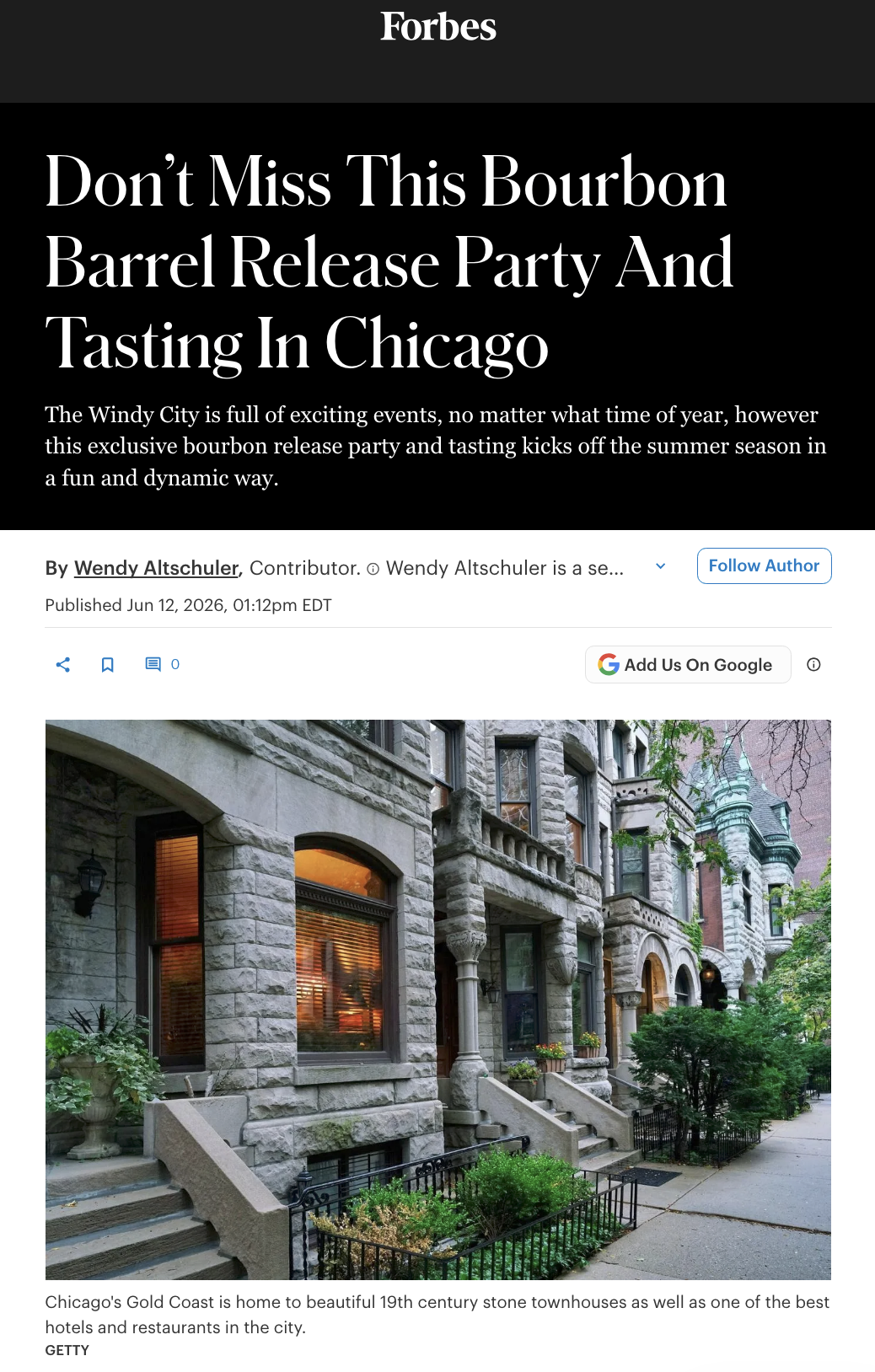 Don’t Miss This Bourbon Barrel Release Party And Tasting In Chicago
