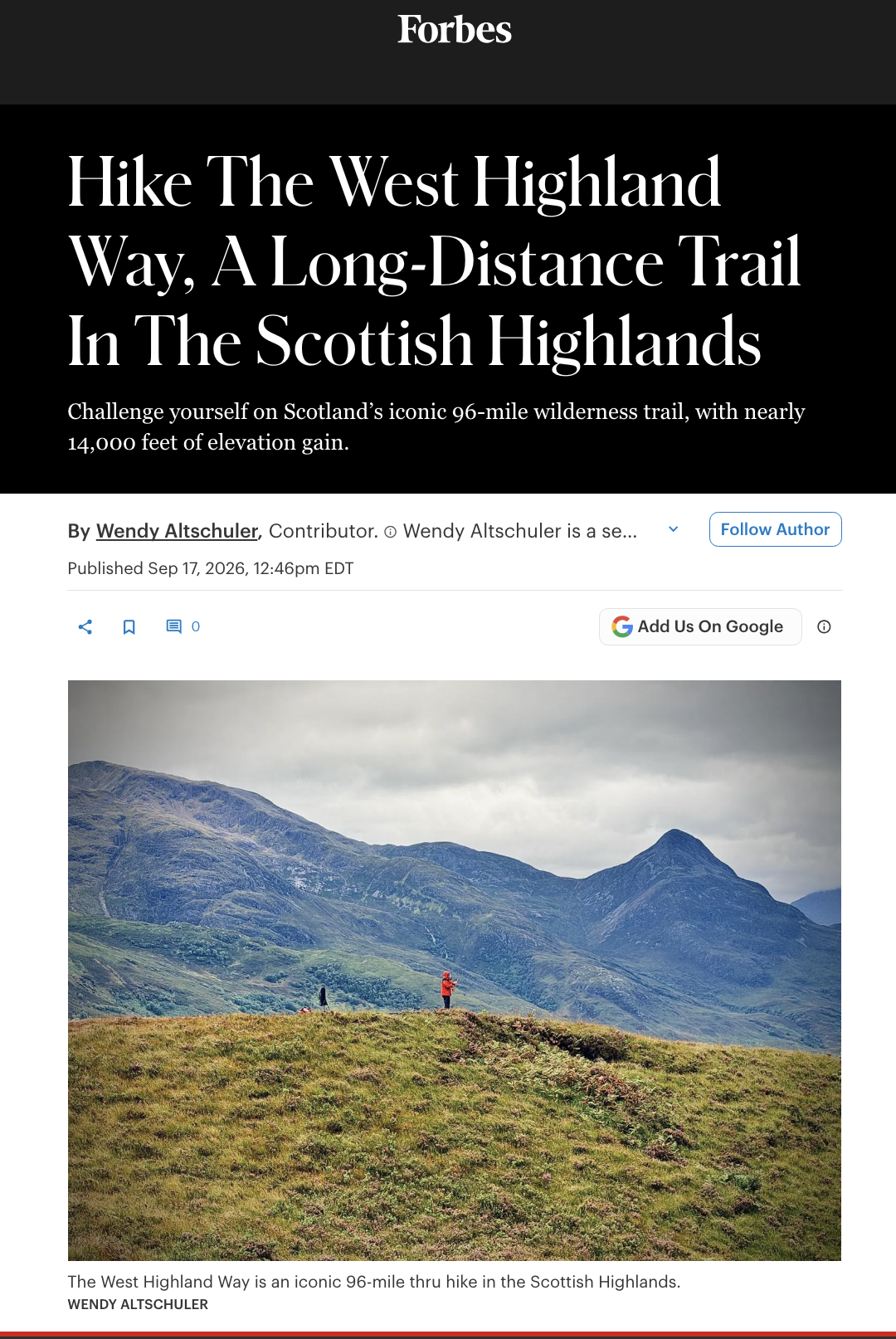 Hike The West Highland Way, A Long-Distance Trail In The Scottish Highlands