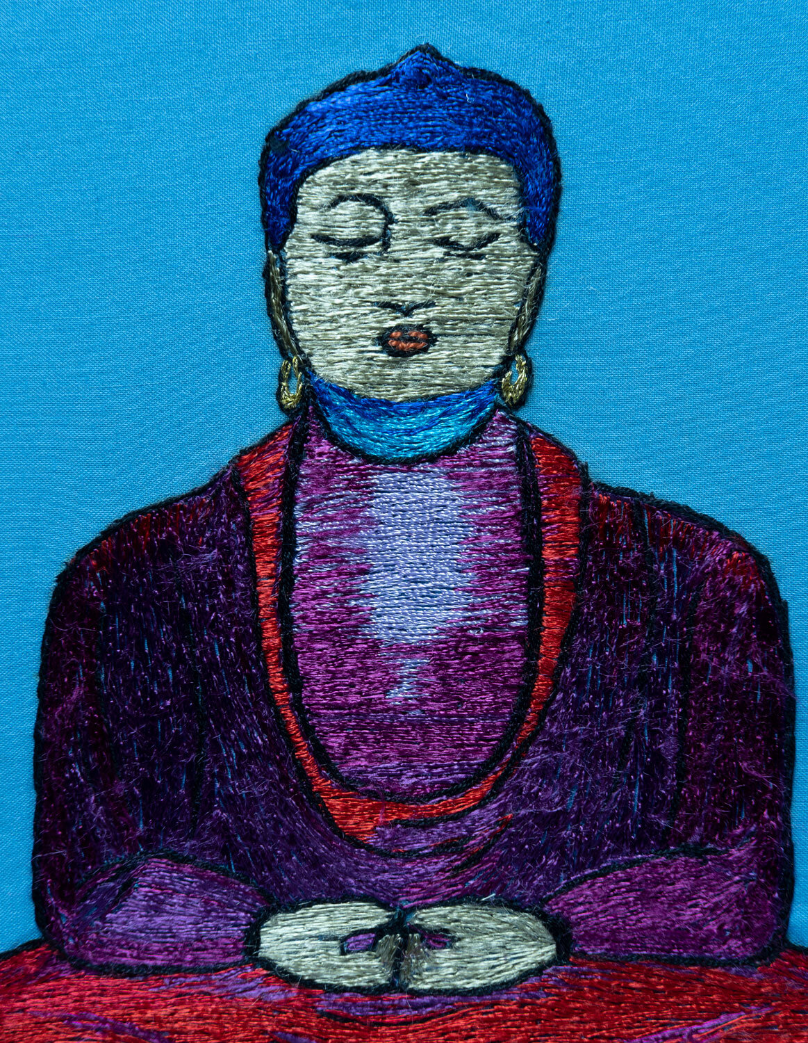 Silk Buddha detail 