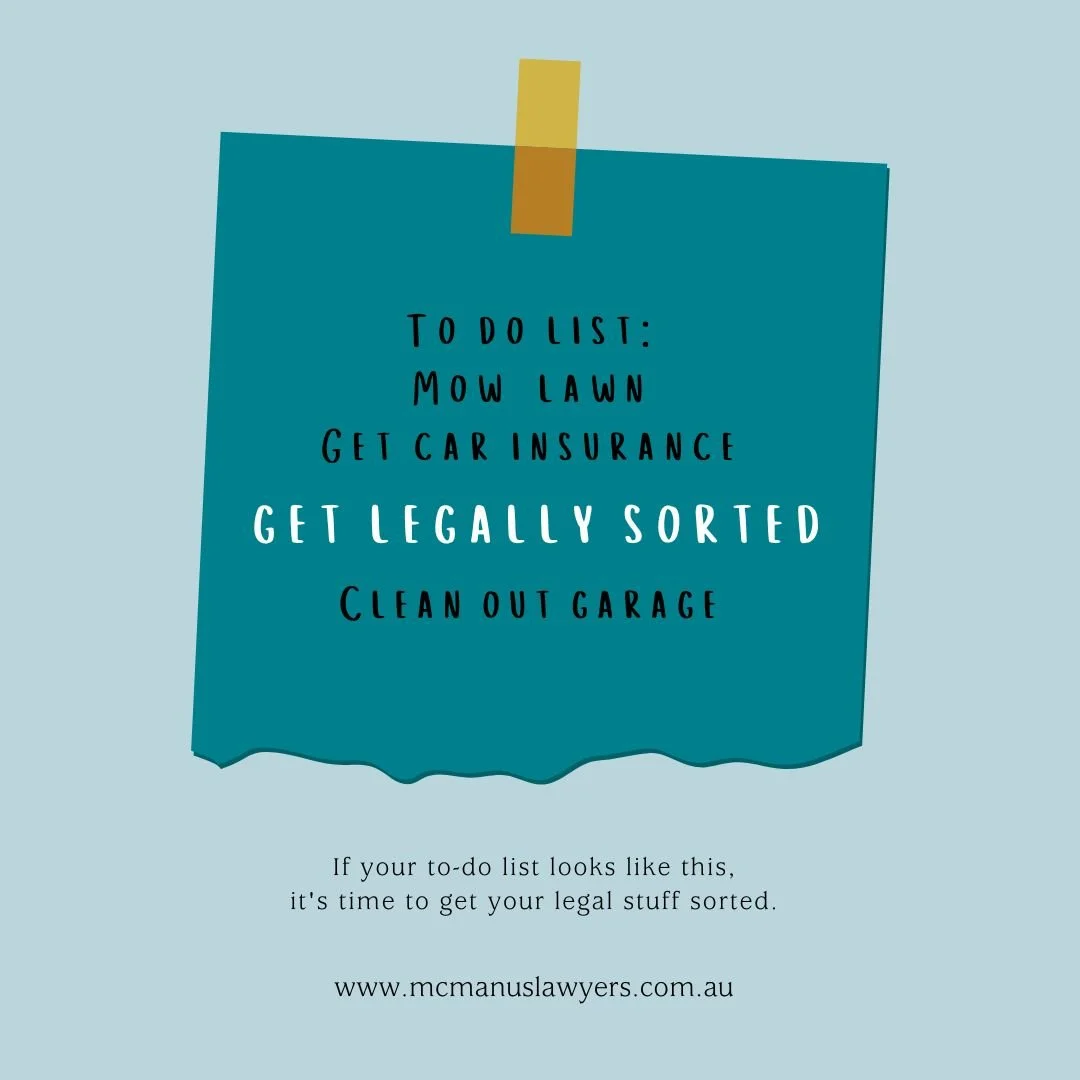 How to get yourself legally sorted this year
