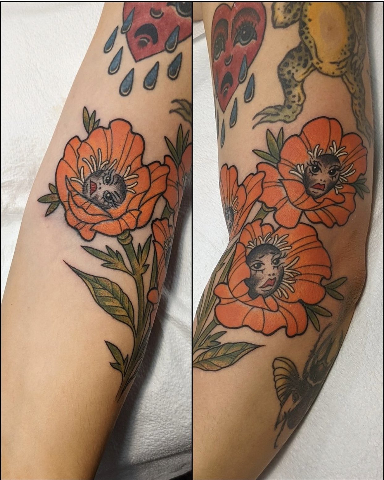 FYeahTattooscom  Neo traditional poppies on both my calves by