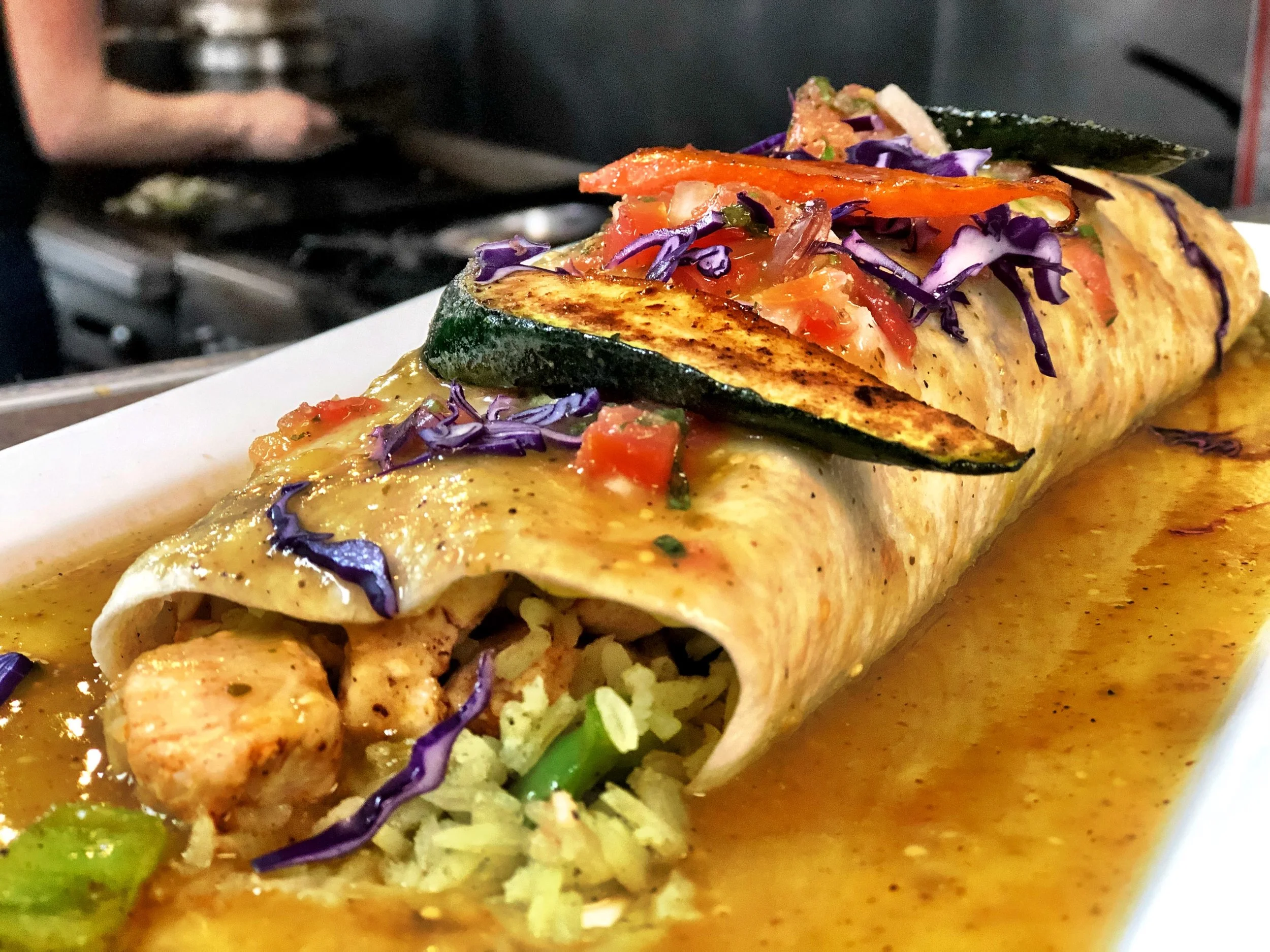 Pollo Asado Burrito
