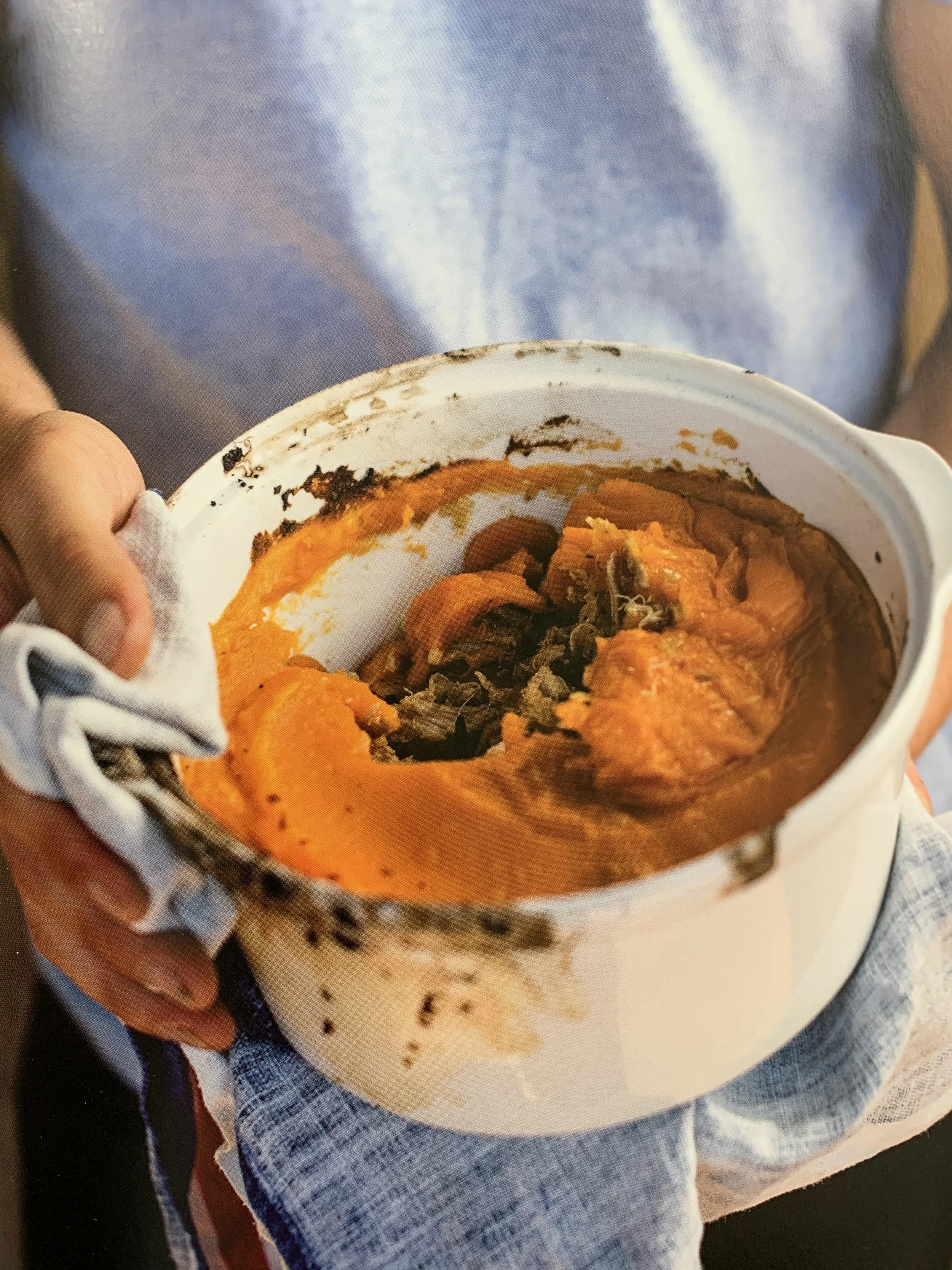 Healthy country chicken, sweet potato mash pie