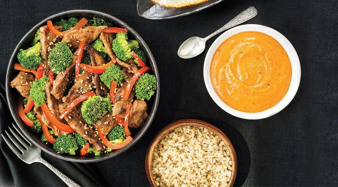 Peanut beef stir-fry