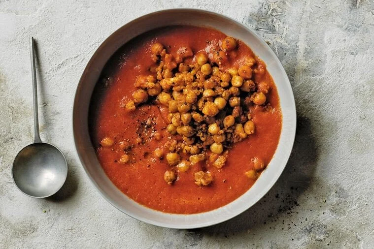 Prawn and chickpea soup 