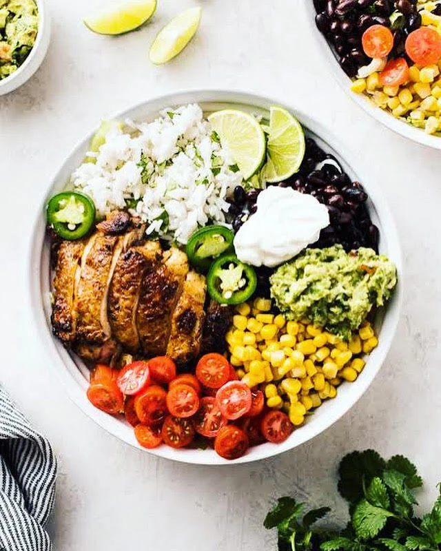 Burrito bowl (for two)