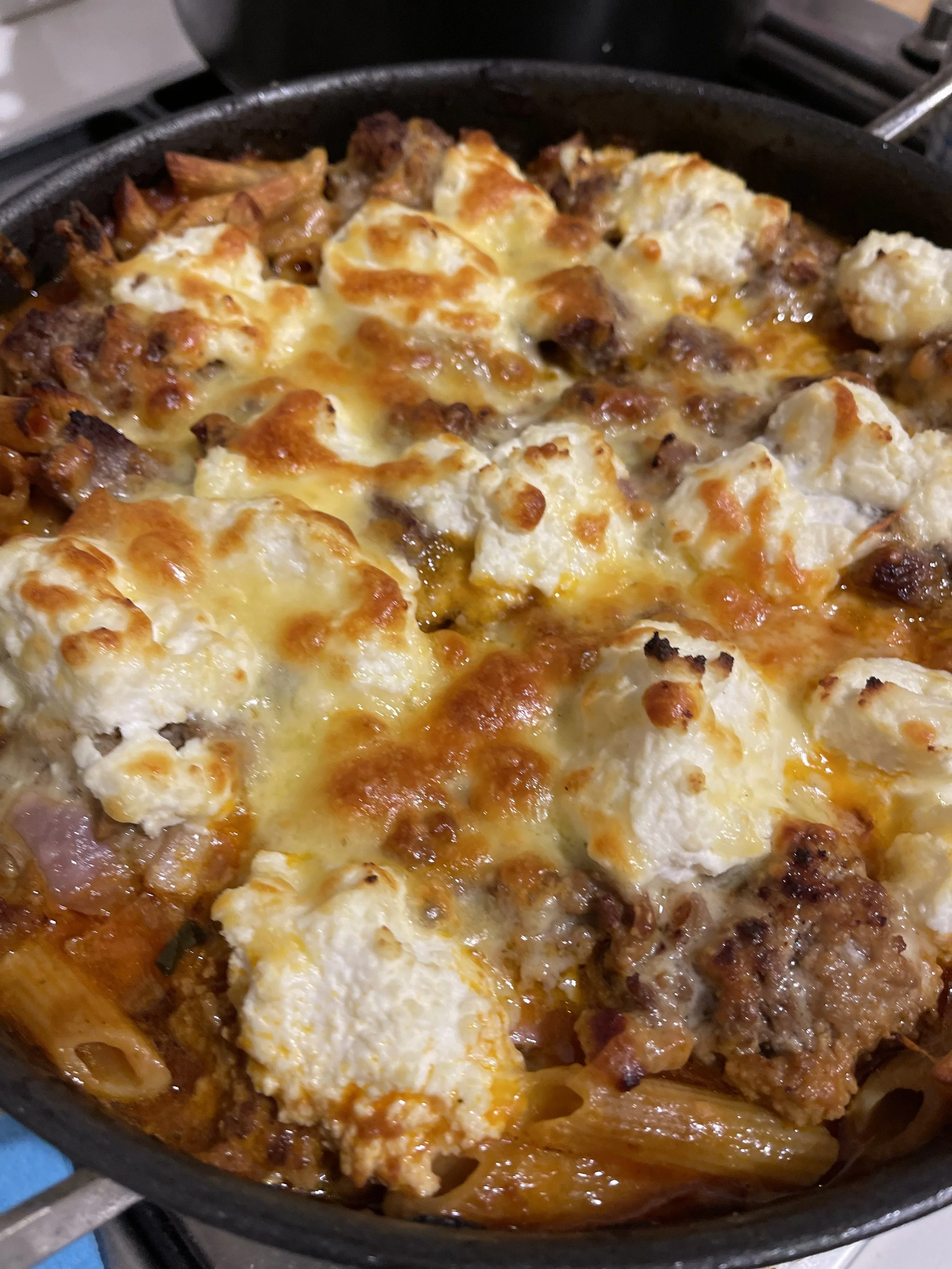 The perfect high protein pasta bake 
