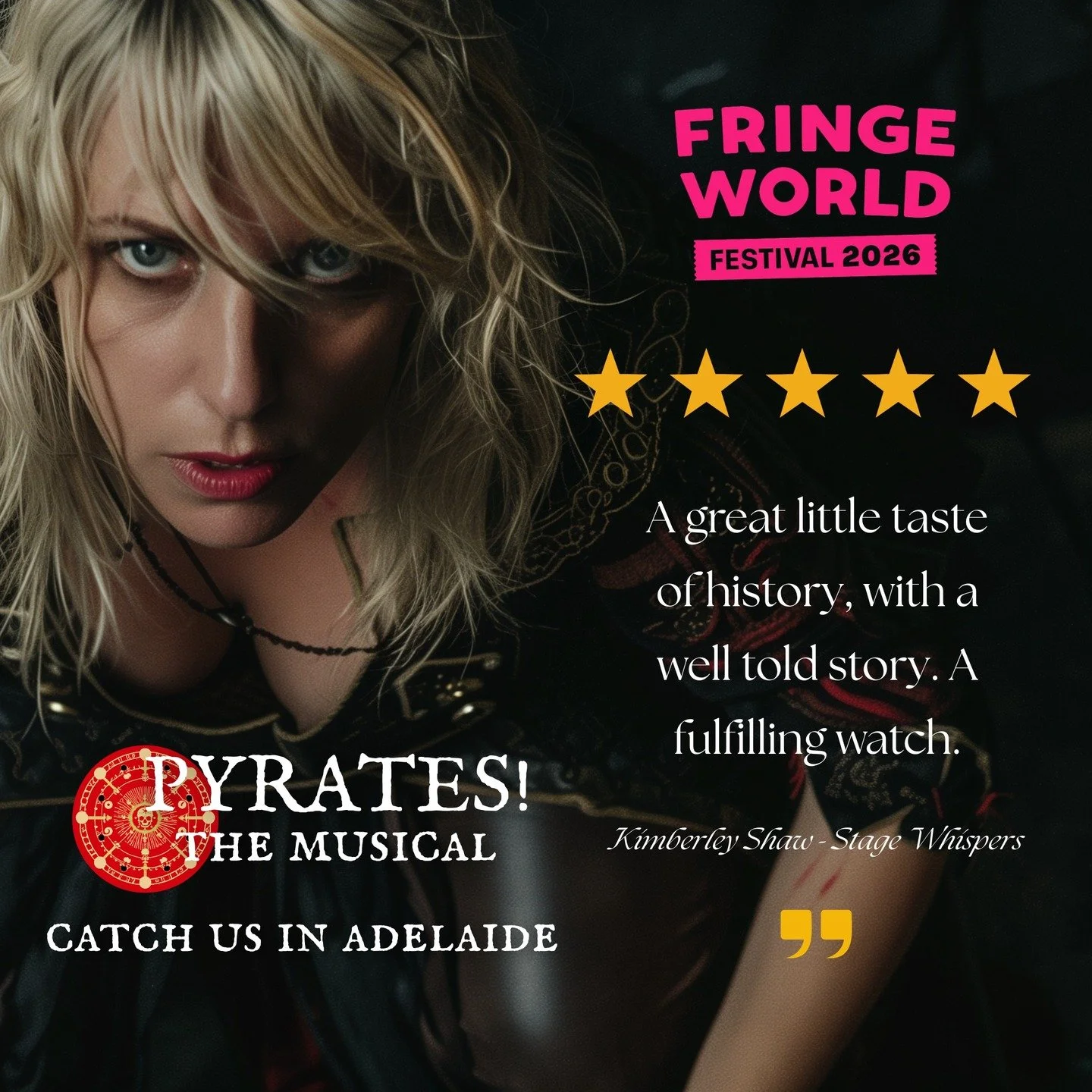 When pirates meet powerful storytelling, this is what happens.
History. Heart. High-seas drama. ☠️🎶

And now&hellip; the wait is over.

⏳ WE OPEN TOMORROW.

The ship is ready.
The crew is set.
All that&rsquo;s missing&hellip; is you.

🎟️ Don&rsquo;