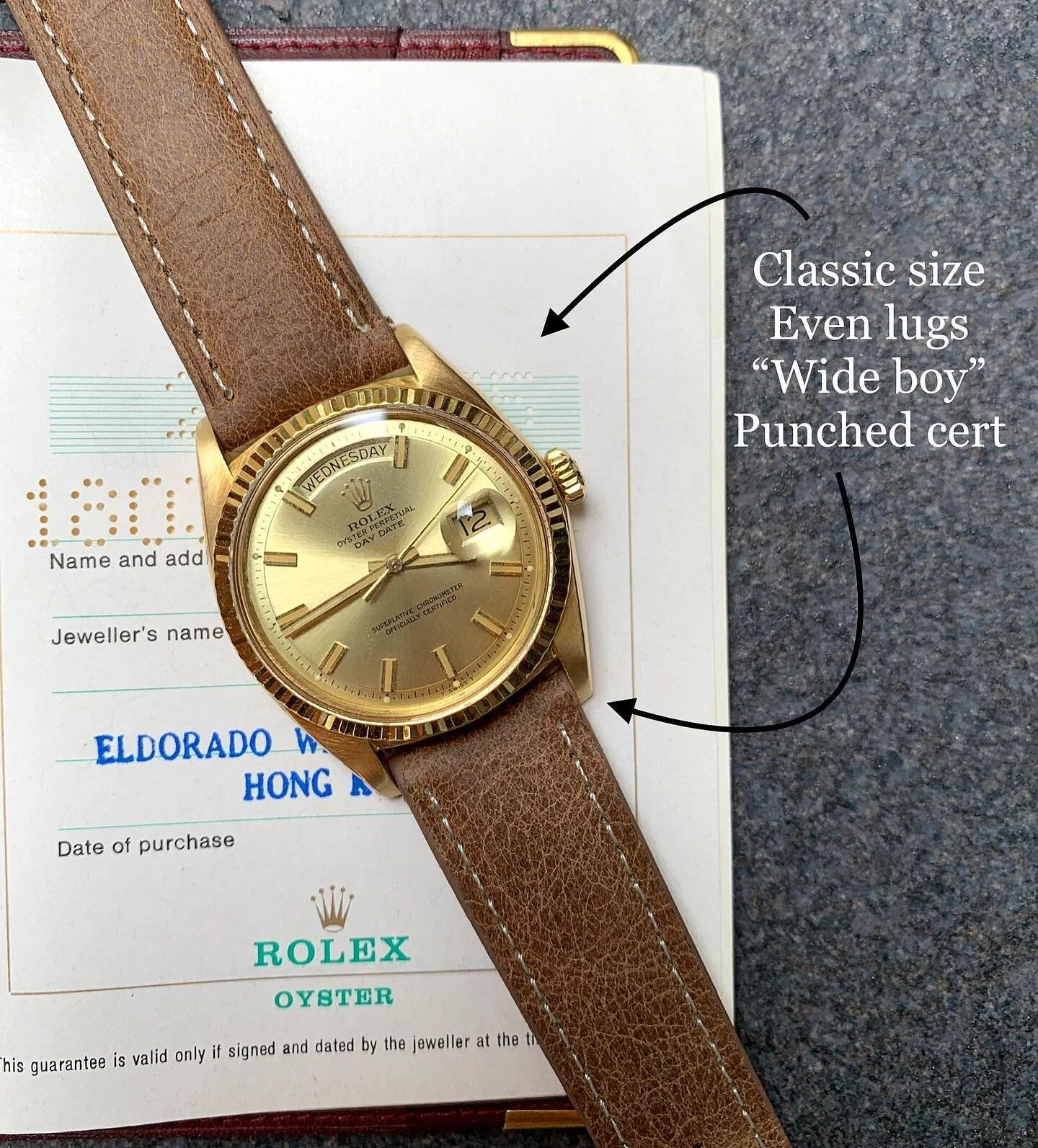 Another classic. At an affordable price. Always remember that wide boy hands have to be matched with wide boy markers.