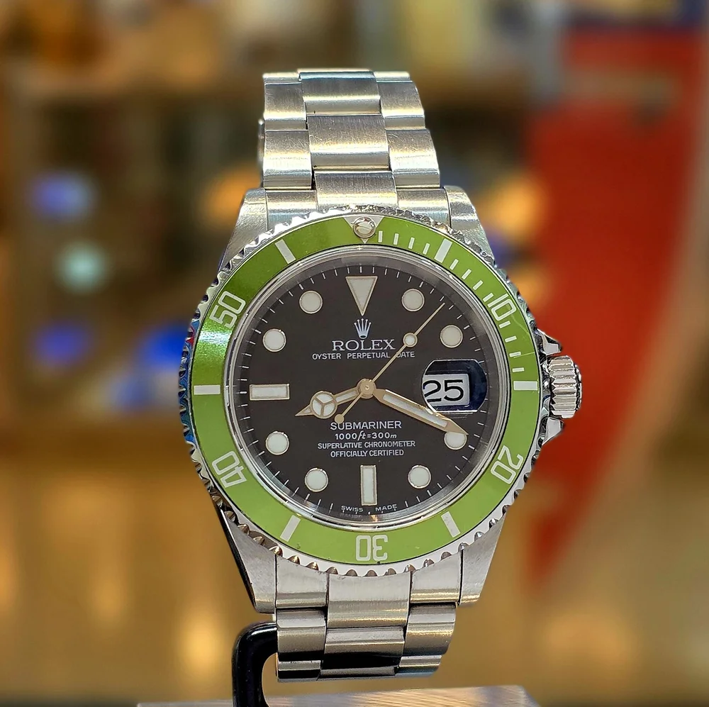 2003 Rolex MK Green Submariner 16610LV 