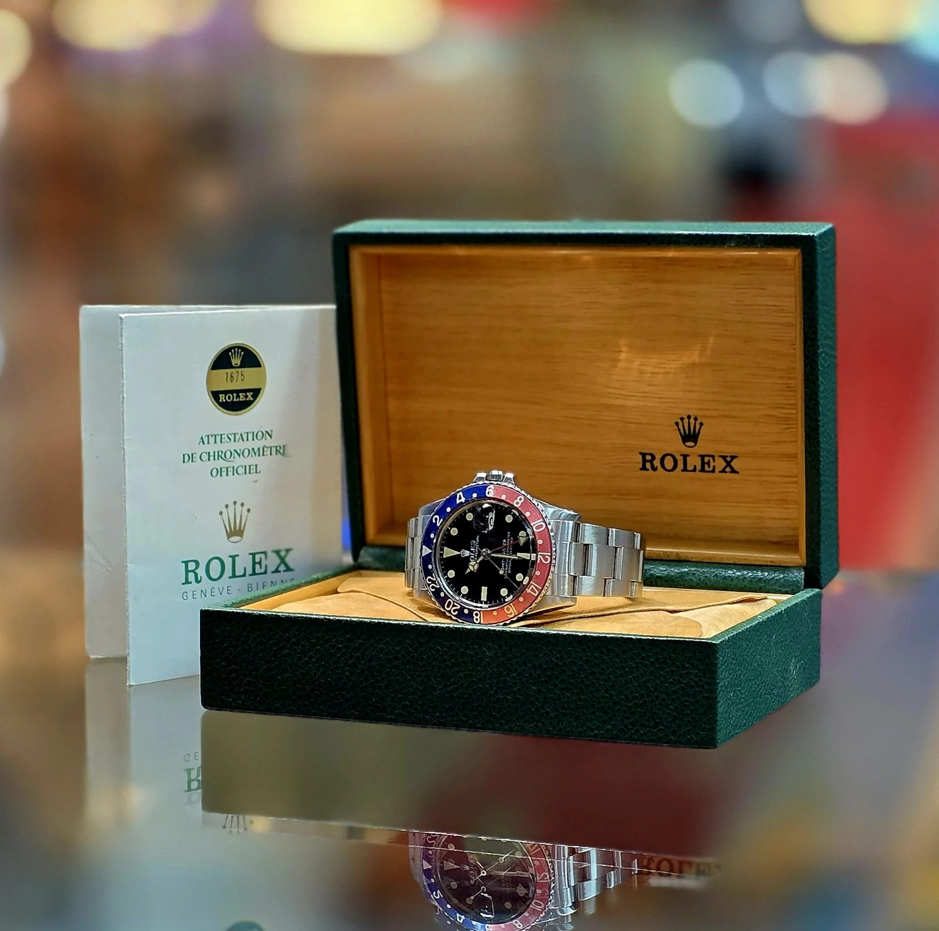 5【美品・最新型】ROLEX 箱 ECO仕様 OYSTER M GMT冊子・タグ Rolex Green Oyster M Eco Presentation Storage Watch Box