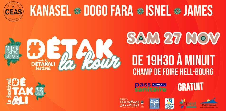 FESTIVAL DÉTAKALI (GRATUIT) / KANASEL + DOGO FARA + ISNEL + JAMES