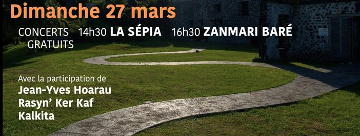 CONCERT (GRATUIT) / LA SÉPIA + ZANMARI BARRÉ