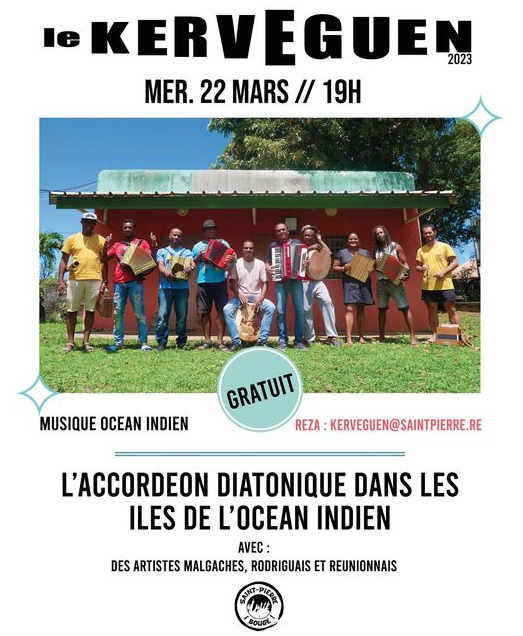 CONCERTS GRATUITS / L'ACCORDÉON DIATONIQUE DANS LES ILES DE L'OCEAN INDIEN