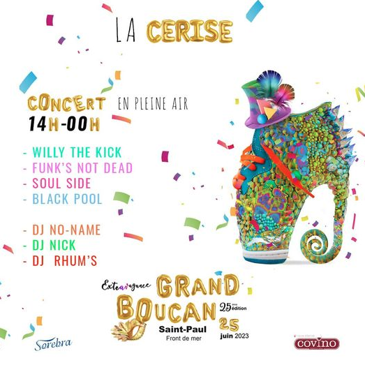 GRAND BOUCAN À LA CERISE / WILLY THE KICK + FUNK'S NOT DEAD + SOUL SIDE + BLACK POOL