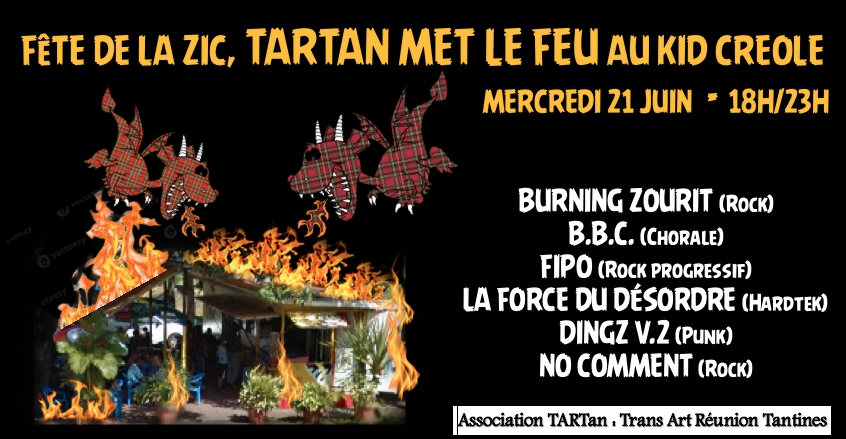 FÊTE DE LA MUSIQUE : TARTAN MET LE FEU AU KID CREOLE