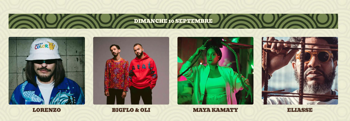 LES FRANCOFOLIES DE LA RÉUNION / LORENZO + BIGFLO & OLI + MAYA KAMATY + ELIASSE