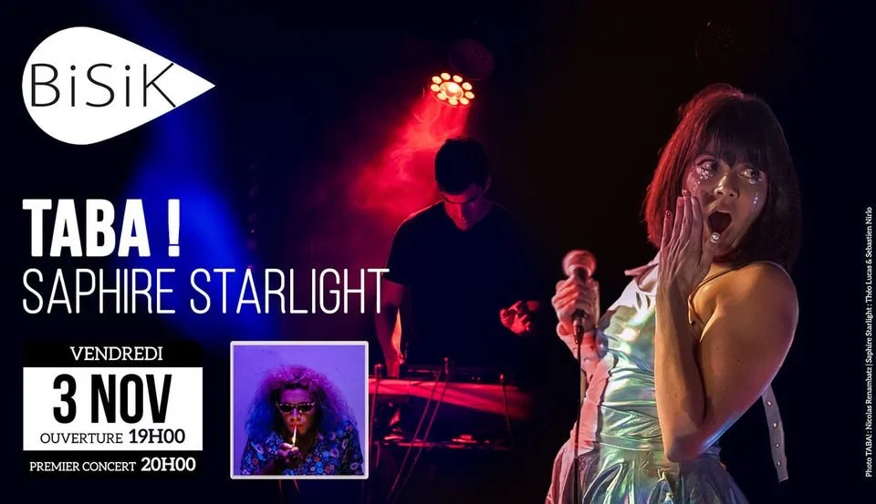 INDIE ROCK + ROCK ELECTRO / SAPHIRE STARLIGHT + TABA!